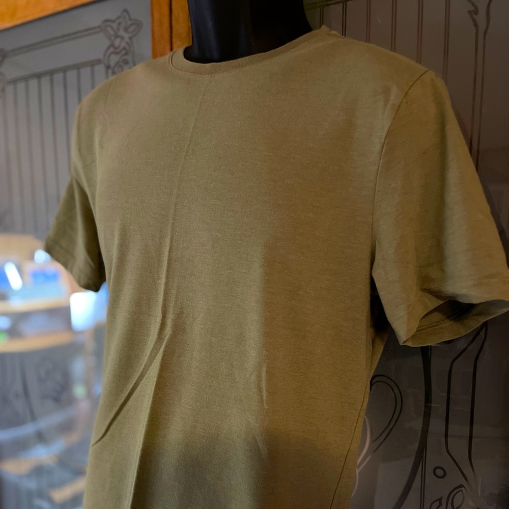 Express Olive Stretch Fit Moisture Wicking T-Shirt